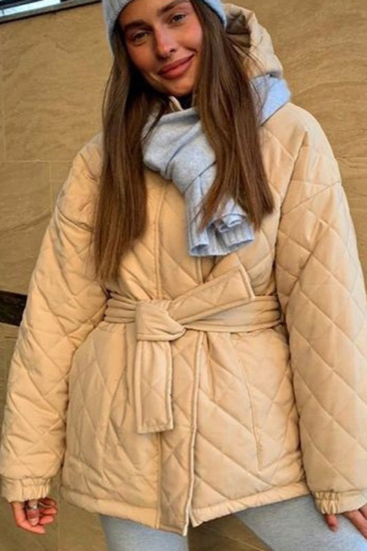Luvik | Størrelse Diamond Quilted Puffer Jakke