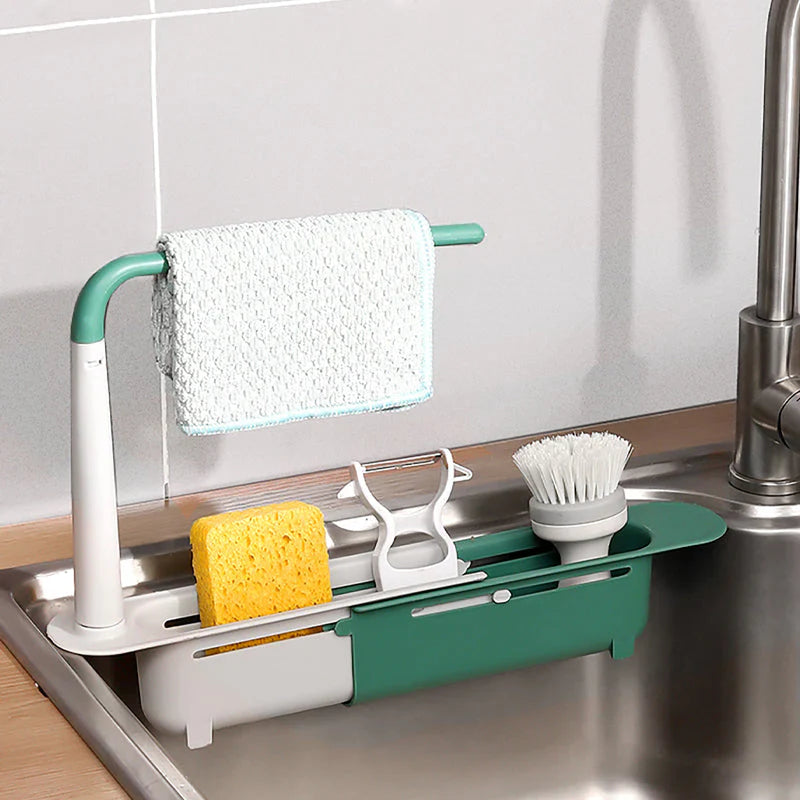 Luvikno | 27SinkRack — Forvandl vasken din til et skinnende rent organiseringsunder uten boring!