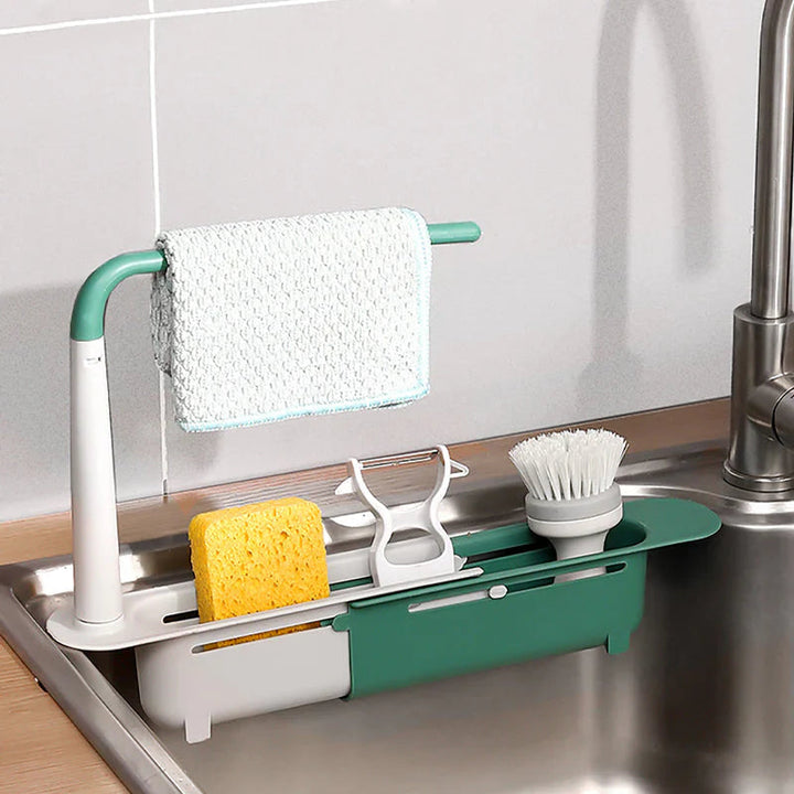 Luvikno | 27SinkRack — Forvandl vasken din til et skinnende rent organiseringsunder uten boring!