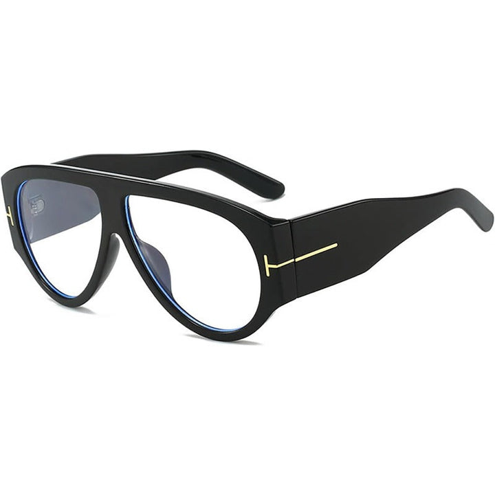Oversized UV400 Aviator Solbriller Luvikno