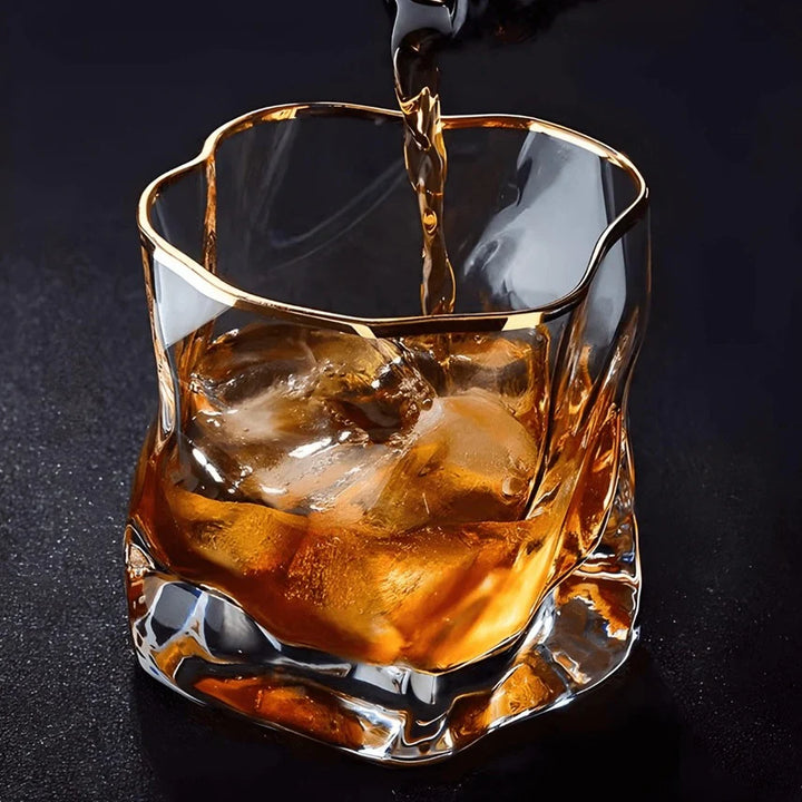 Texturert Whiskey Glass 2-delt Sett Luvikno