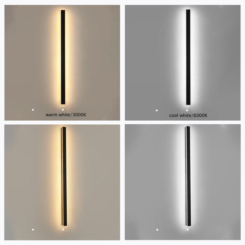 Zenith - Tight LED Vegglamper Svart Metall for Innendørs og Utendørs, Moderne Design for Hage og Hall | Luvikno