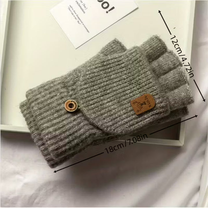 Luvikno | Menns WinterPro Fingerless Hansker – Tykk, Varm og Behagelig