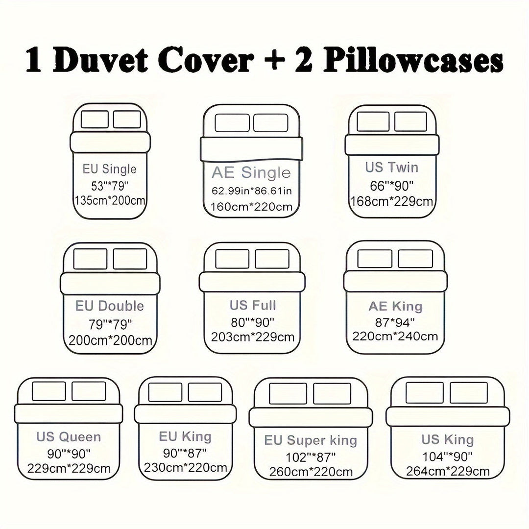 Luvikno | Ultra Soft Plush Duvet Cover Set with Zipper - Luksus & Komfort