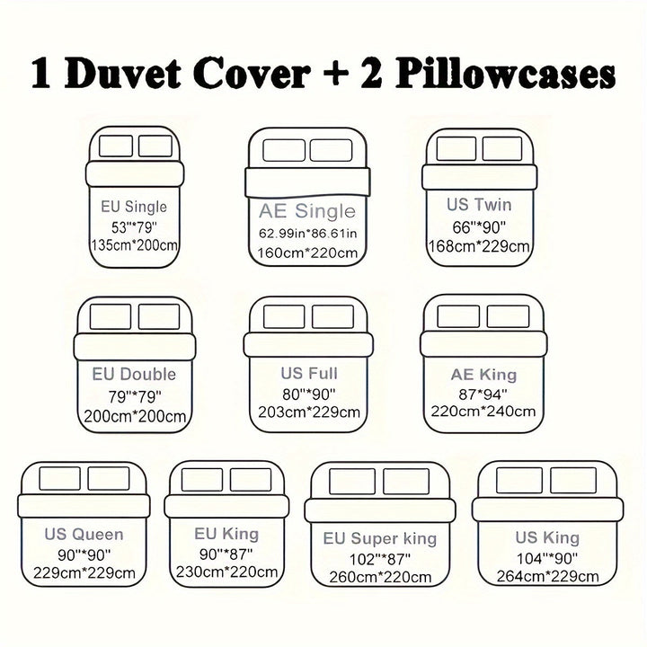 Luvikno | Ultra Soft Plush Duvet Cover Set with Zipper - Luksus & Komfort