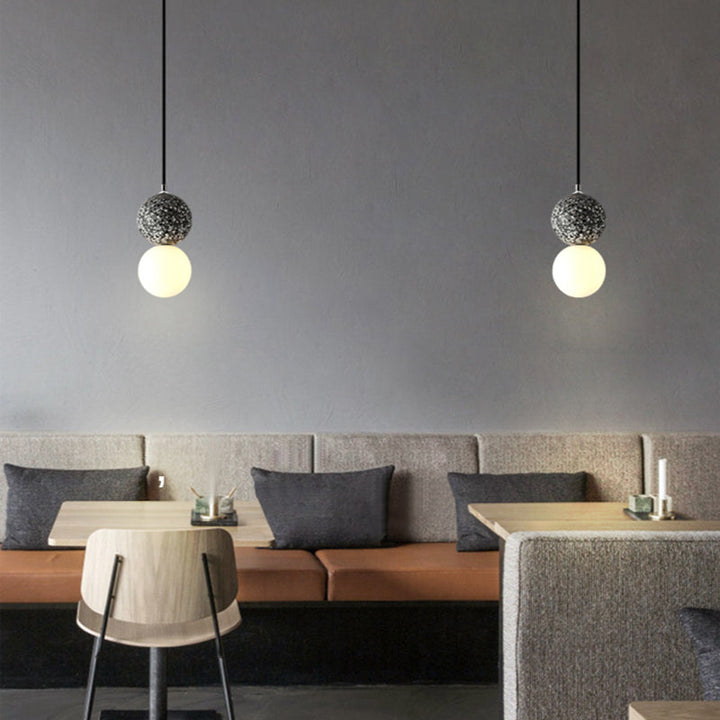 Luvikno | Aurora Glow - Luksus LED Pendellampe i Svart/Hvitt