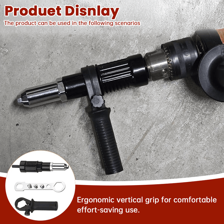 ProGrip — Gjør den trådløse skrutrekkeren din til en presis kraftmaskin for sliteless riveting uten utmattelse | Luvikno