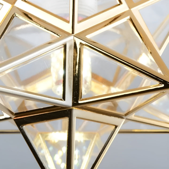 HaloStar Light - Elegant LED Taklampe med Stjerner | Luvikno