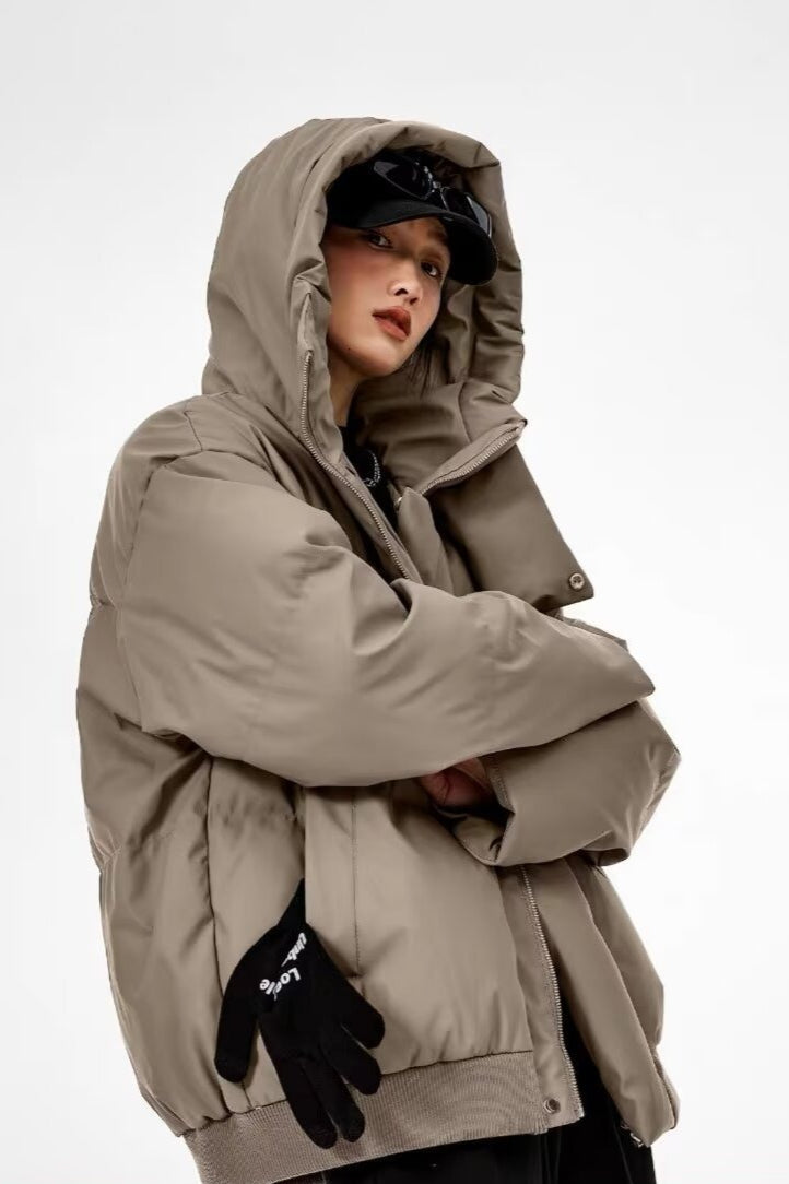 Luvik | Kauluskorkea kauluksellinen untuvapusero