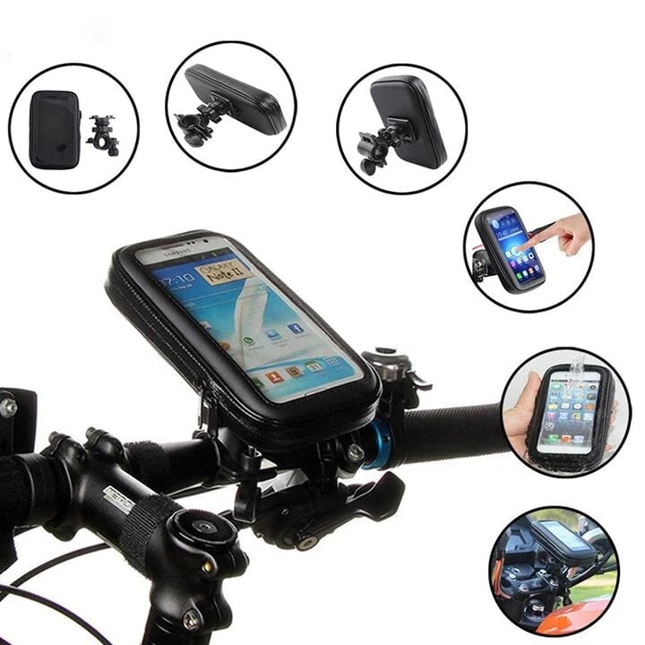 RideCharge Pro – Vanntett telefonholder med USB og 15W trådløs lading for sykkel og el-sykkel | Luvikno