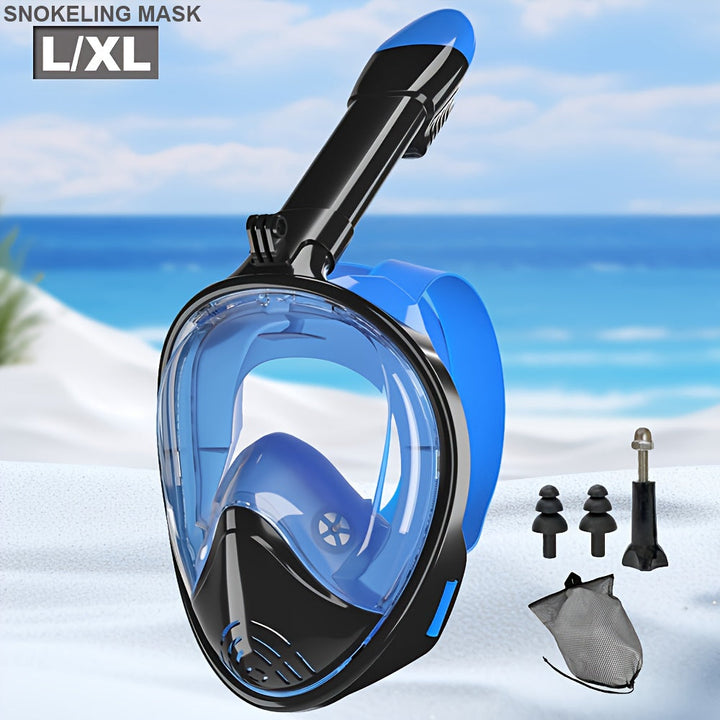 Full-face snorkelmaske med 180° synlighet | Luvikno