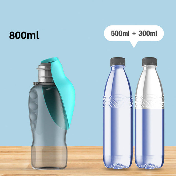 Bærbar 800ml Hundevannflaske. | Luvikno