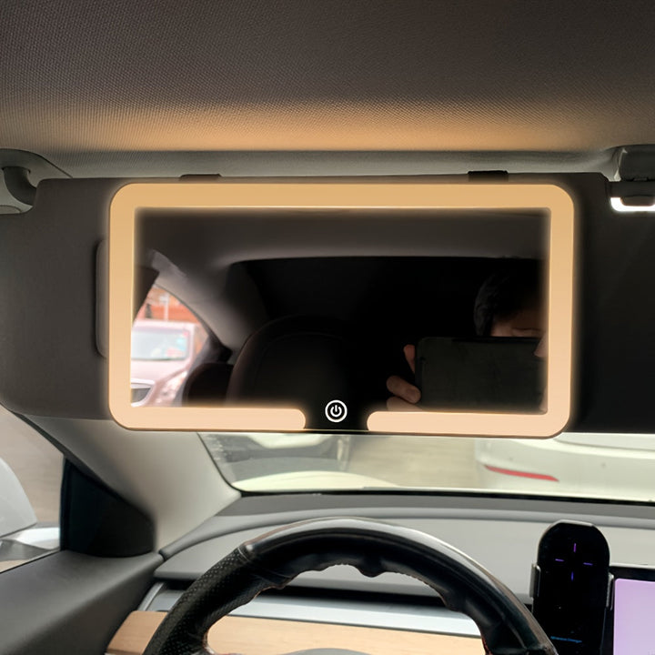 GlowMirror – Dimmbar sminkespeil med USB-lading Luvikno
