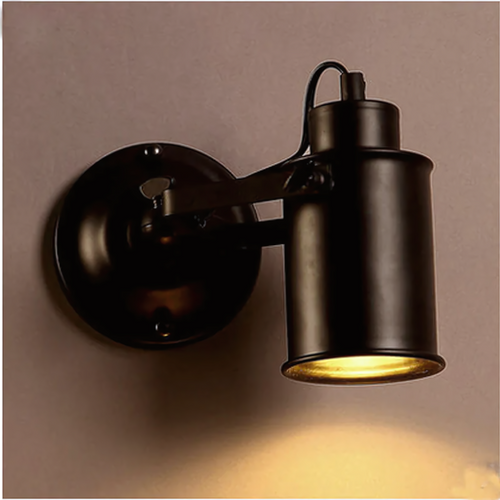 Justerbar industriell vegglampe med fleksibel ledd | Luvikno