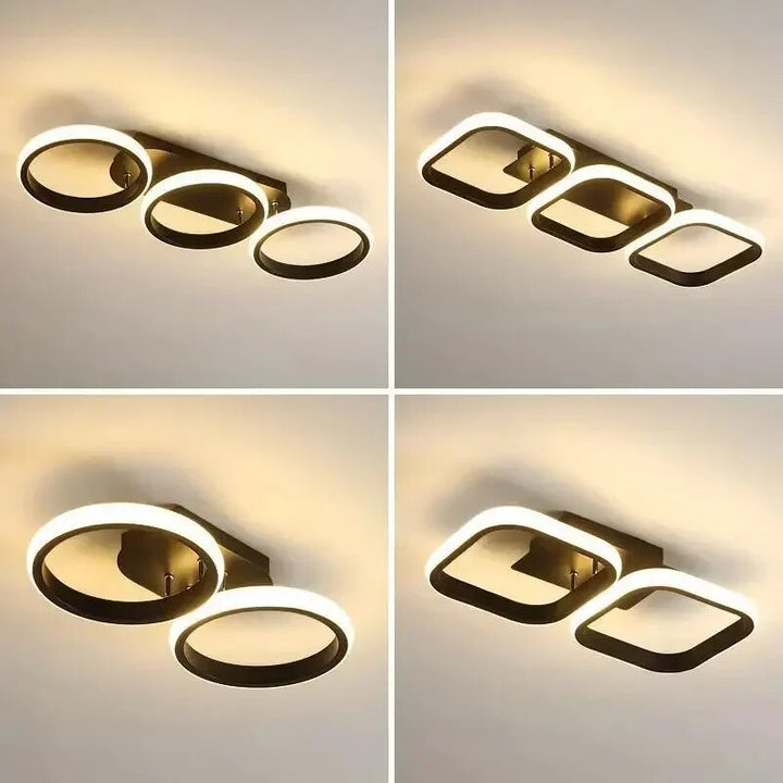 Moderne LED Ring Kroonlås – Minimalistisk Taklampe for Stue og Spiseområde | Luvikno