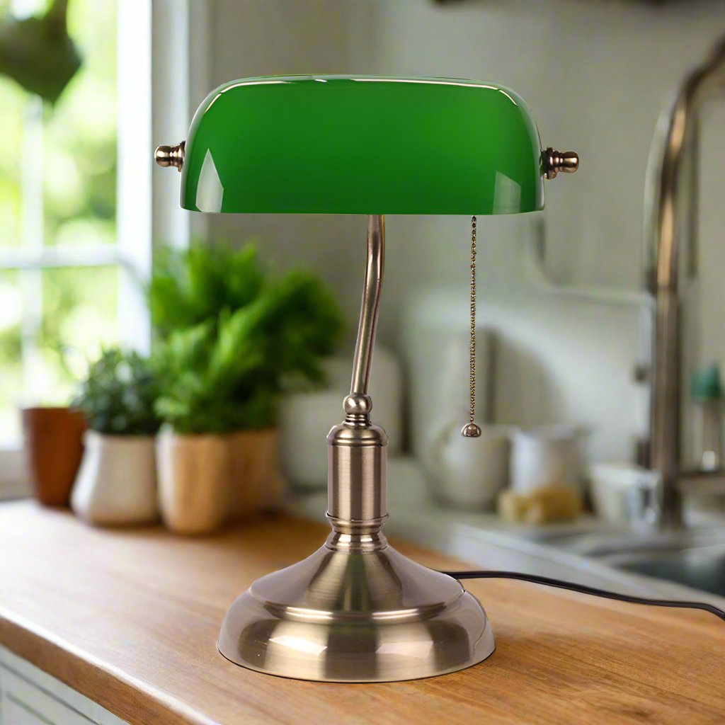 LuxeLume - Elegant Glass Table Lamp For Timeless Lighting | Luvikno