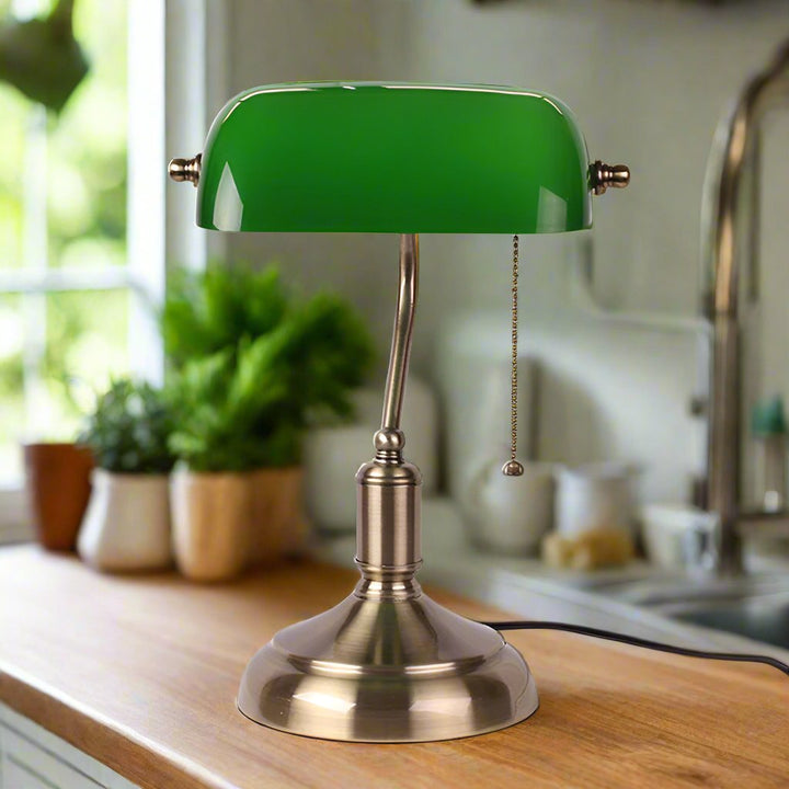 LuxeLume - Elegant Glass Table Lamp For Timeless Lighting | Luvikno
