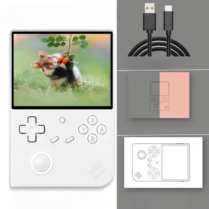 64-Bit Retro Håndholdt Spillkonsoll med 4-Tommers IPS-Skjerm, WiFi og Bluetooth Luvikno