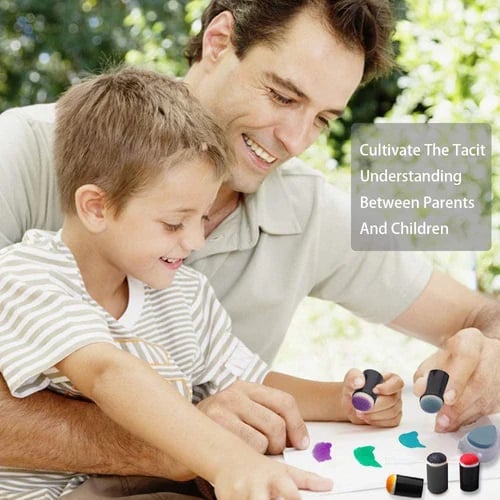 ColorPlay – Kreativt Finger Malingssett for Farge og Moro Luvikno