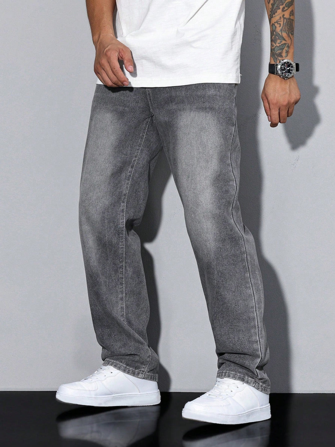 Luvik | Herre jeans Daan ensfarget - Passer til en uformell anledning, allsidig modell