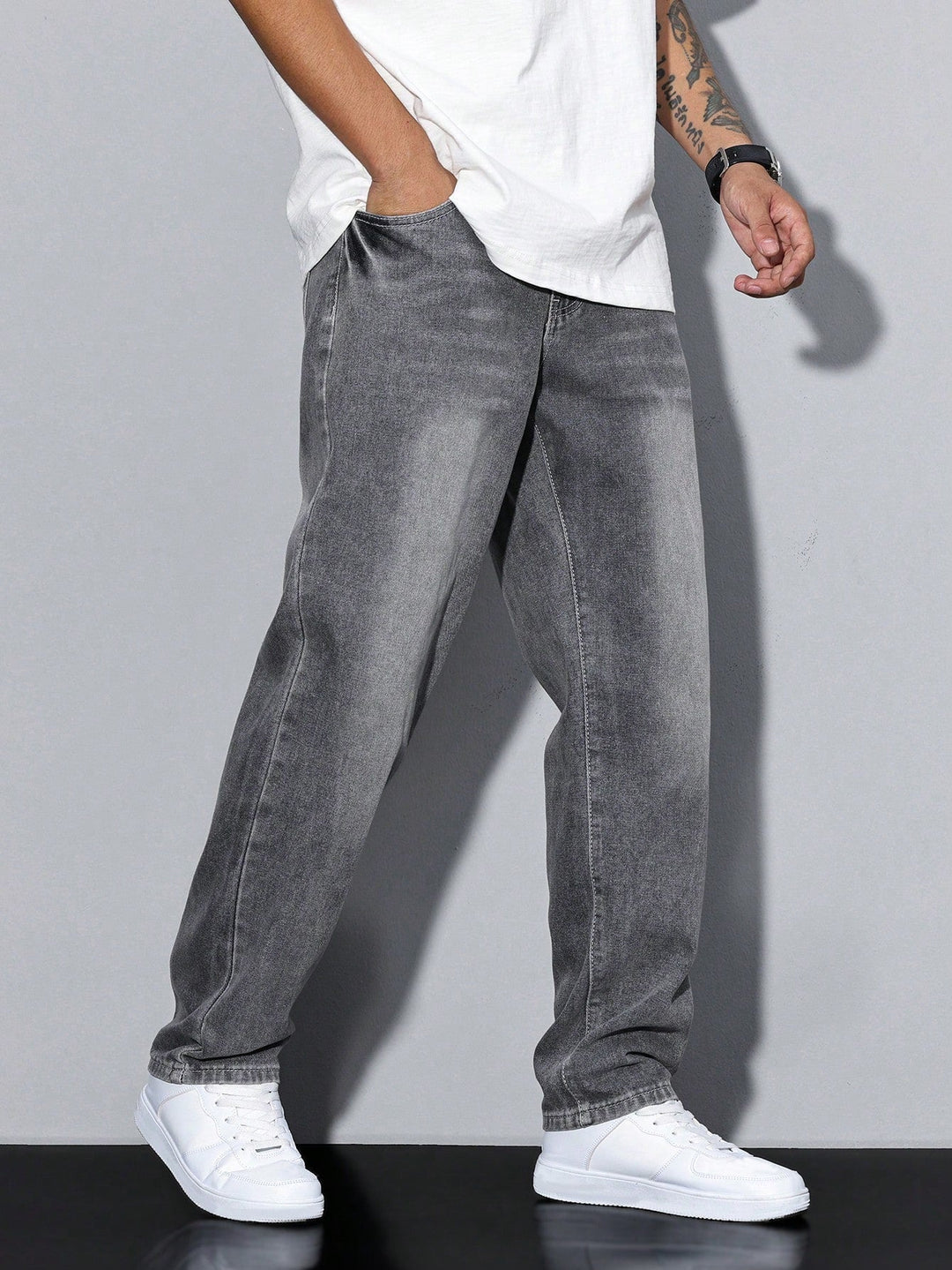 Luvik | Herre jeans Daan ensfarget - Passer til en uformell anledning, allsidig modell