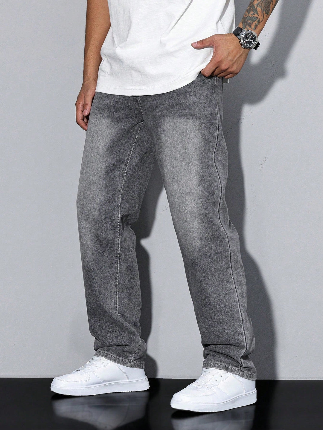 Luvik | Herre jeans Daan ensfarget - Passer til en uformell anledning, allsidig modell