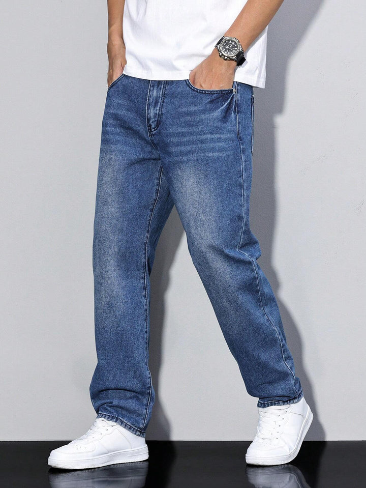 Luvik | Herre jeans Daan ensfarget - Passer til en uformell anledning, allsidig modell
