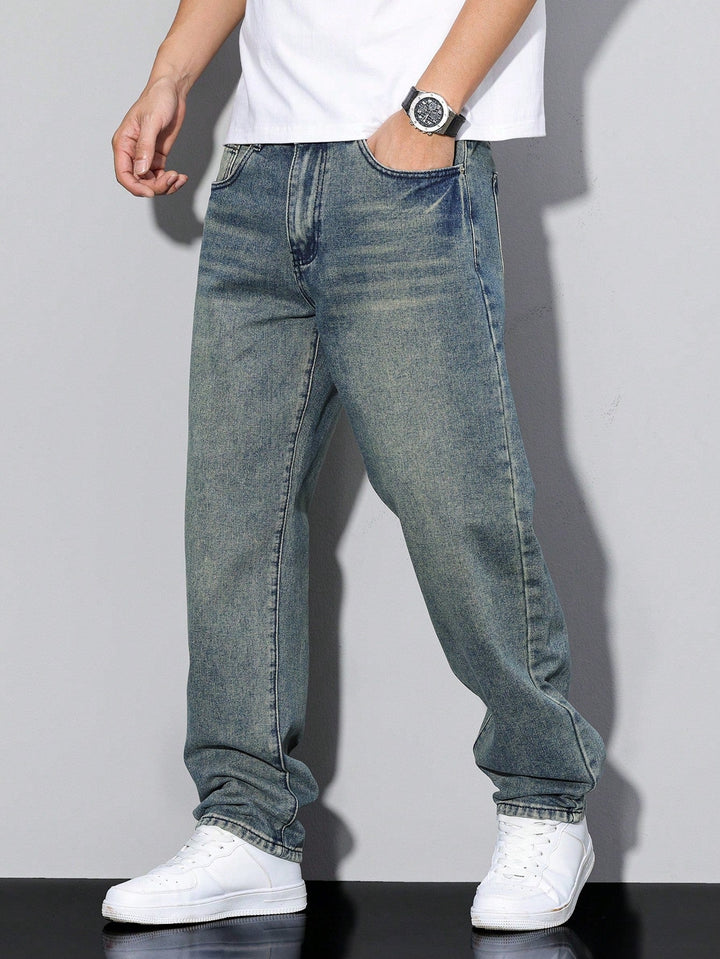 Luvik | Herre jeans Daan ensfarget - Passer til en uformell anledning, allsidig modell