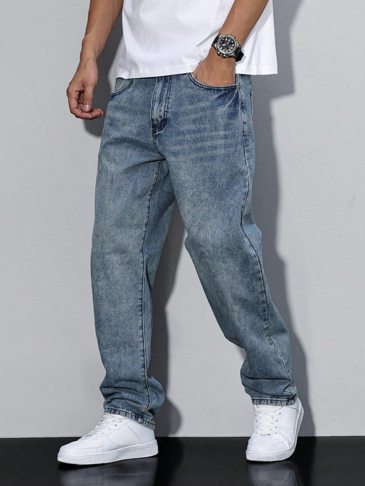 Luvik | Herre jeans Daan ensfarget - Passer til en uformell anledning, allsidig modell