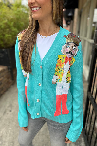 Luvik | Joulupähkinämurskaaja Pailletit Vapaa-ajan neuletakki