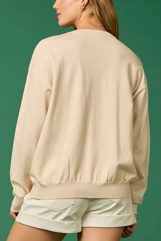 Luvik | JuleSoldat Glitrende Mote Løs Sweatshirt