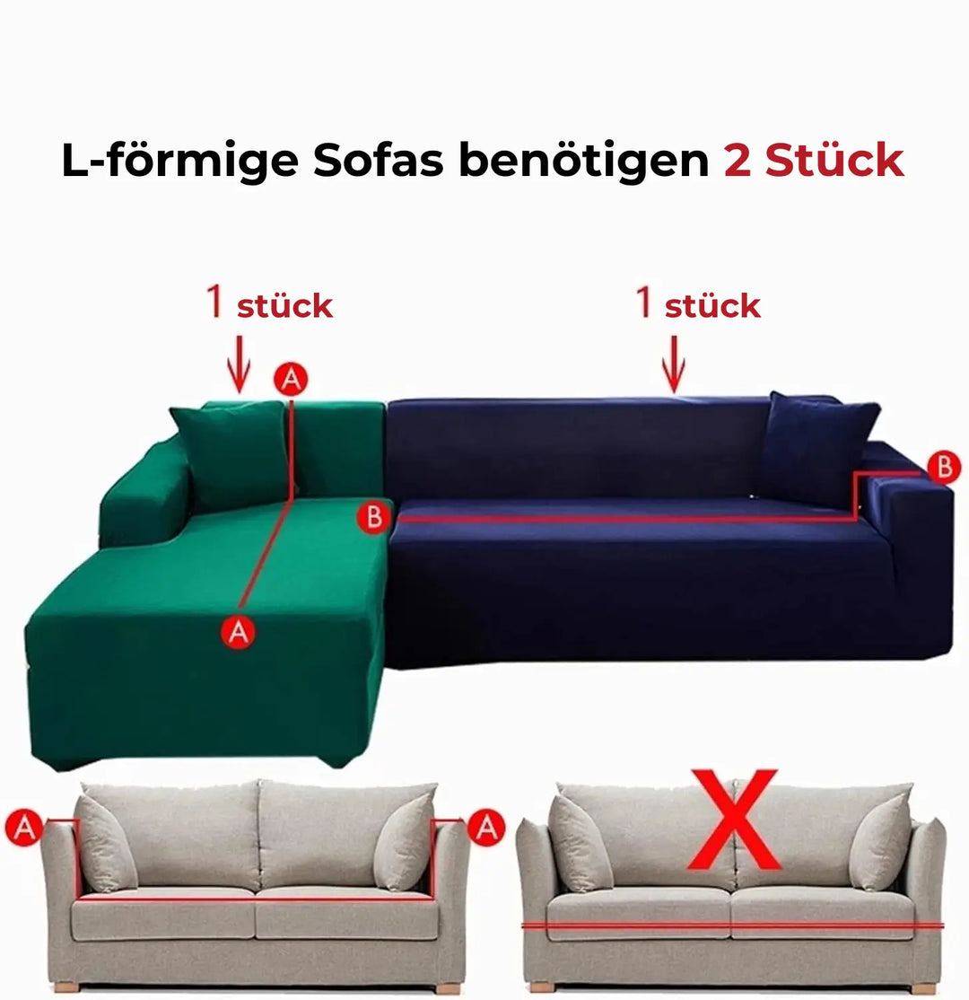 Luvikno | SofaGuard™ | Elastisk fløyelssofa trekk som sparer deg for penger