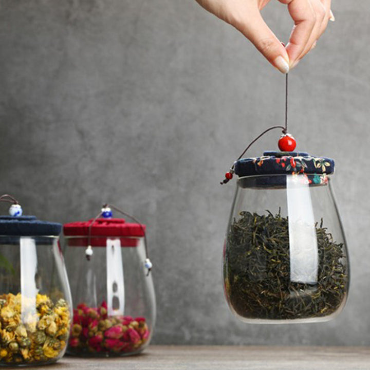 Daglig oppbevaringsbeholder Borosilikatglass oppbevaringscontainer | Luvikno