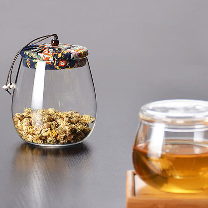 Daglig oppbevaringsbeholder Borosilikatglass oppbevaringscontainer | Luvikno