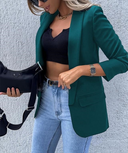 Luvik | Naisten Tyylikäs Bleiseri Musta