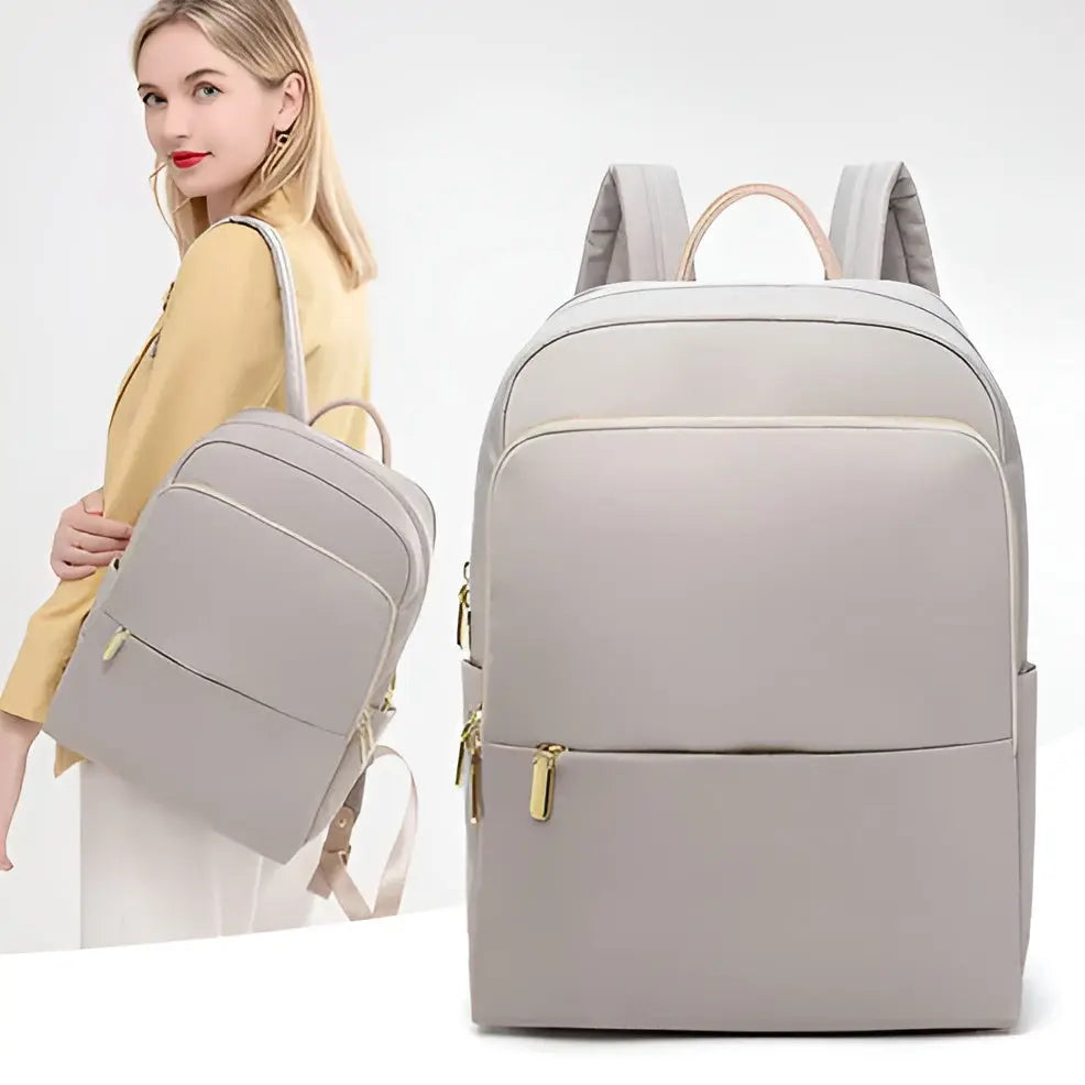 Luvikno | Kvinners Ryggsekk LivaSmart Urban | Vanntett & Lett | For Laptop & Hverdag | 28×12×38 cm