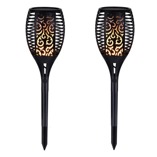 2 PCS Solcelle LED Lommelykt Dansende Flamme Utgave | Luvikno