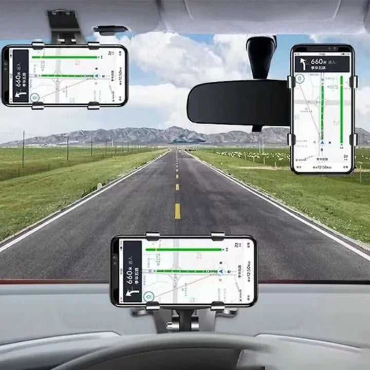 Universell roterbar telefonholder for bil – Sikker og handsfree navigasjon | Luvikno