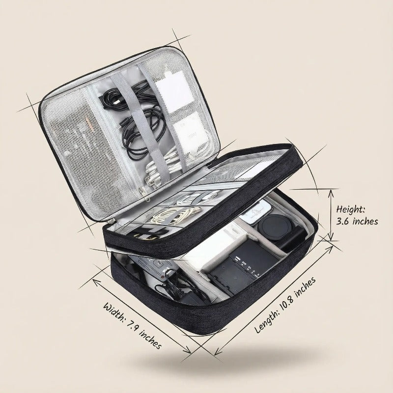 Triple Layer Tech Organizer Luvikno