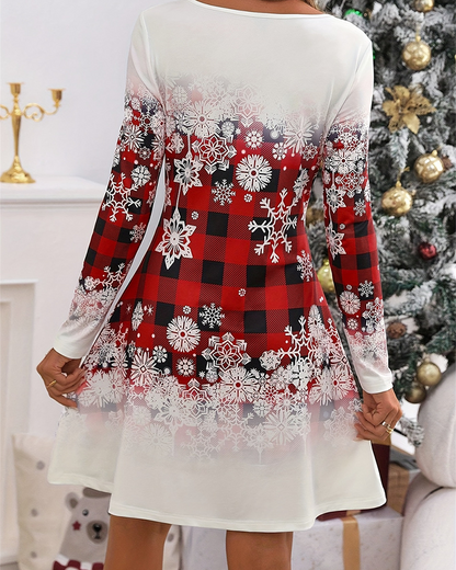 Luvik | Joululumi-tartaani-miniflinikkihame