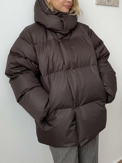 Luvik | Monivärinen Huppu Puffatakki