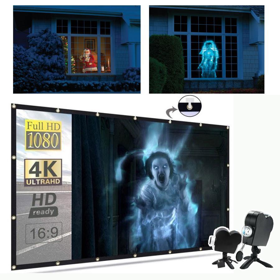 Luvikno | SpookGlow Holografisk Projektor | Forandre plassen din med fengslende Halloween-projeksjoner