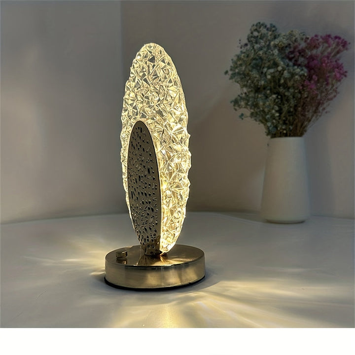 FeatherLamp - USB berøringsbordlampe med unikt fjærdesign Luvikno