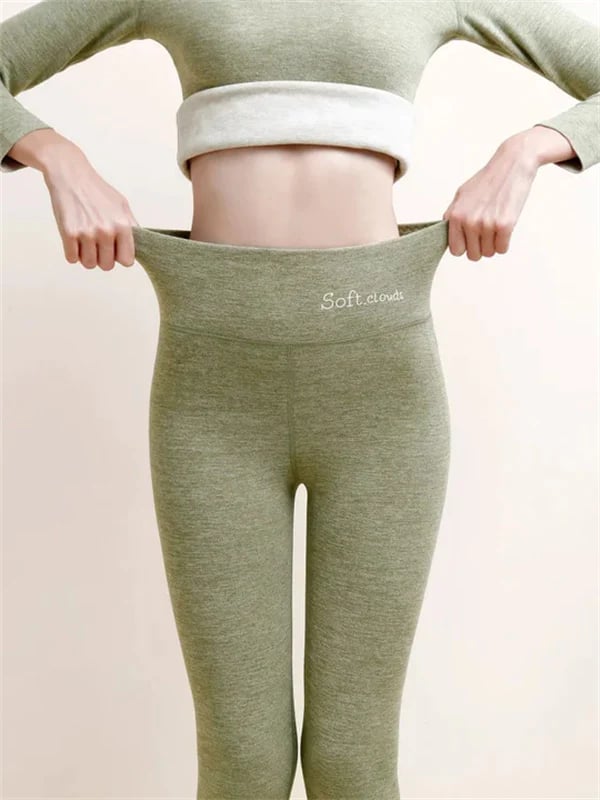 Luvik | Kvinners vinterbukser fleece - Varme leggings med formende effekt