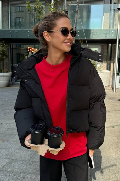 Luvik | Fit Lyhyt Huppupuffatakki