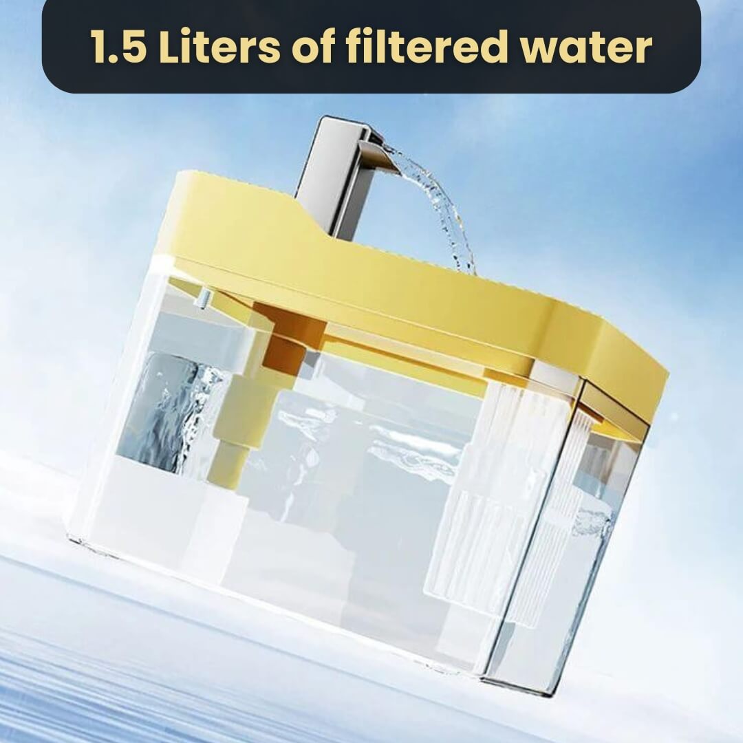 Katt Drikkefontene 360° Sensor 1,5 L Stille | Luvikno