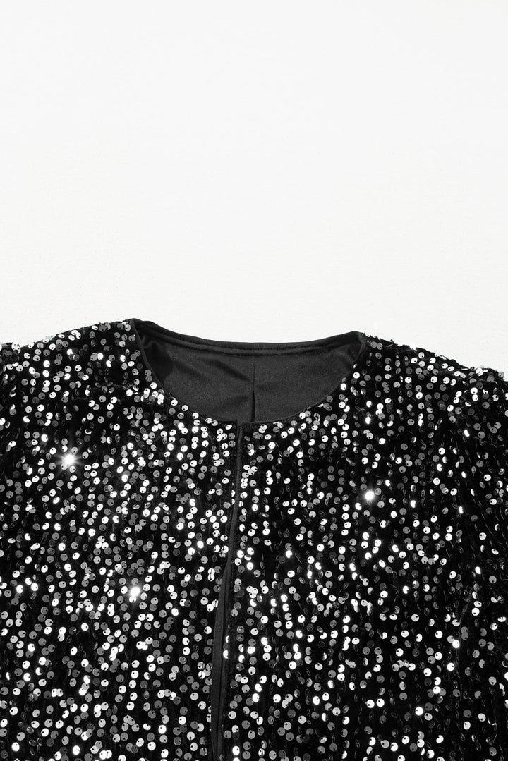 Luvik | Strass-jakke med åpen front