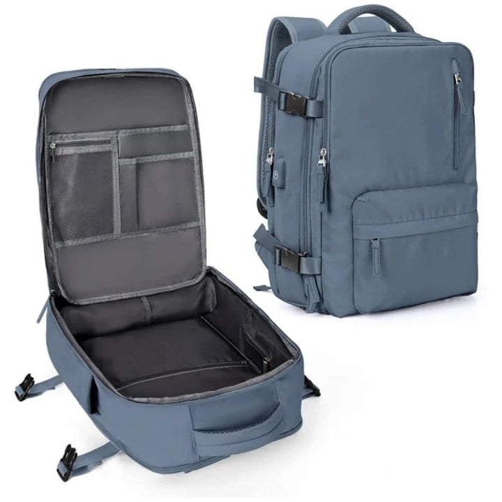 Luvikno | Travelliva Kvinners Reise Ryggsekk 35 L | Vanntett & med USB-port | Tyverisikker & Skorom | For Fotturer, Daglig Bruk & Reise