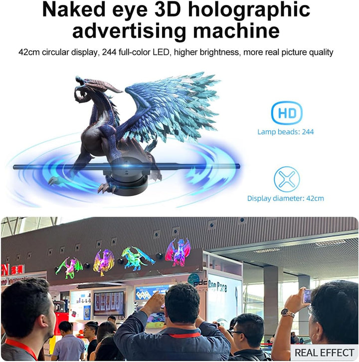 3D Hologram LED Vifte Prosjektor | Luvikno