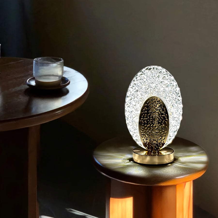 FeatherLamp - USB berøringsbordlampe med unikt fjærdesign Luvikno